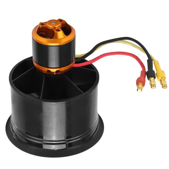 M Buder 50mm EDF 12 Blades Ducted Fan with QF2611 4600KV Brushless Motor, High Performance Upgrade Parts for RC Airplane Jet, Counter-Clockwise CCW Version (3.54 in / 9.0 cm Pack Size)