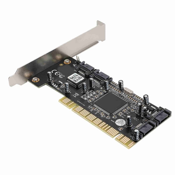 M Buder 514 PCI SATA Host Controller 150 4-Channel RAID Card Serial ATA for Windows 98SE/ME/NT4.0/2000/XP, High-Speed Data Transfer, Desktop PC Expansion Component (7.09 inches / 18 cm)
