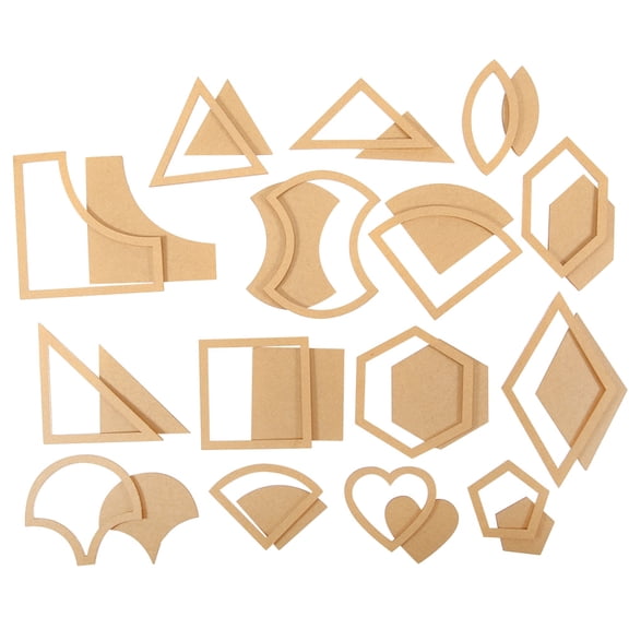 M Buder 54 Pcs Quilting Template Multiple Shaped Acrylic Quilt Stencil Template DIY Tool for Quilting Sewing Crafting 5.12 inches / 13 cm Patchwork Accessories for Creative Sewing Enthusiasts