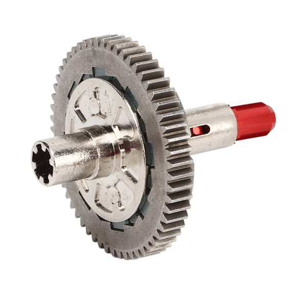 M Buder 57T RC Clutch Spur Gear Slipper Clutch Replacement Set with Axis, Aluminum Alloy & Steel Heavy Duty Structural Upgrades for Arrma 1/10 Granite Senton Vorteks Big Rock 1/8 Typhon RC Cars, Red