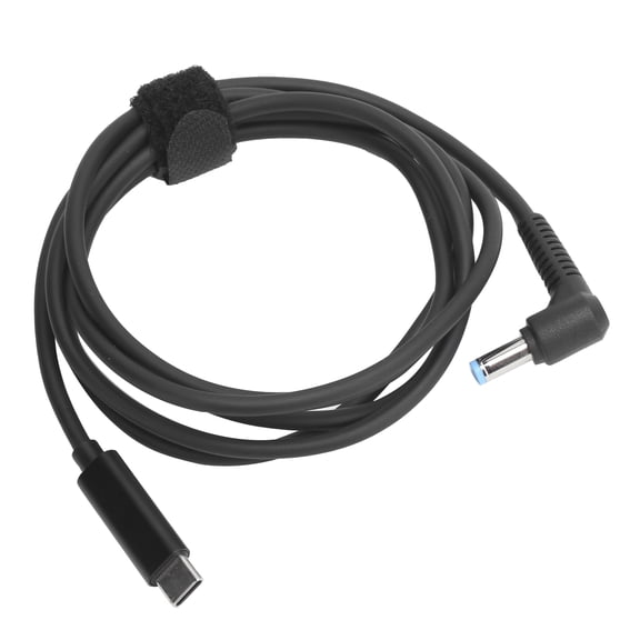 M Buder 59.1 inches / 150 cm Charge Cable 3A Type C to DC 5.5x1.7mm Interface Fast Charging Power Cord for Notebook Computers and Laptops Reliable Power Supply Cable Computer Accessory Black