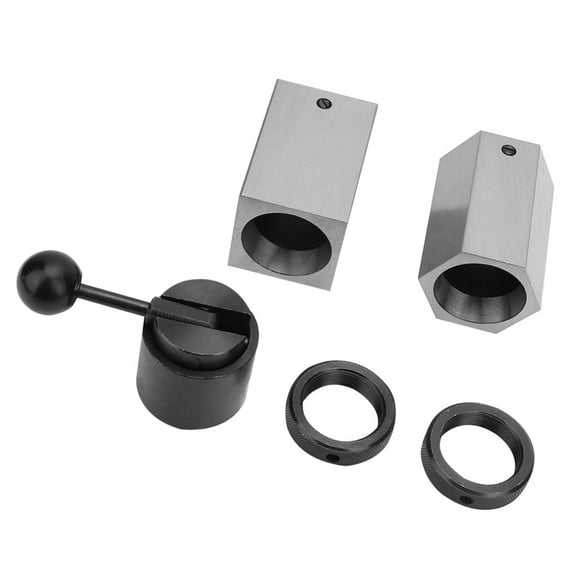M Buder 5C Collet Block Set Hex And Square Rings Collet Closer Holder For Milling Machines Lathes Surface Grinders Drilling Machines High Precision Industrial Grade Tool Accessories