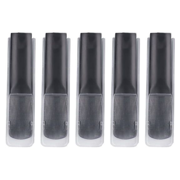 M Buder 5PCS Eb Alto Saxophone Reeds Strength 2.5 Resin Sax Reeds Replacement for Woodwind Instrument Beginners and Players Black 3.54 x 2.36 x 1.97 inches / 9.00 x 6.00 x 5.00 cm