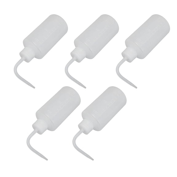 M Buder 5PCS Safety Wash Bottles Plastic Squeeze Bottle Multipurpose Empty Bottle for Cleaning Watering 250ml