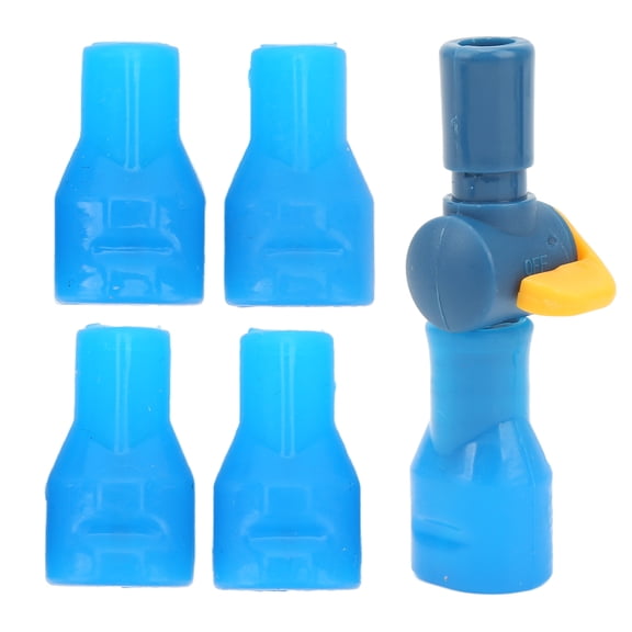 M Buder 5PCS Water Bag Bite Valve Food Grade Silicone with Straight Tube Connector Water Bag Suck Nozzle Replacement for Cycling Hiking Camping Hydration Pack Backpack Reservoirs Accessories[cite: 1]