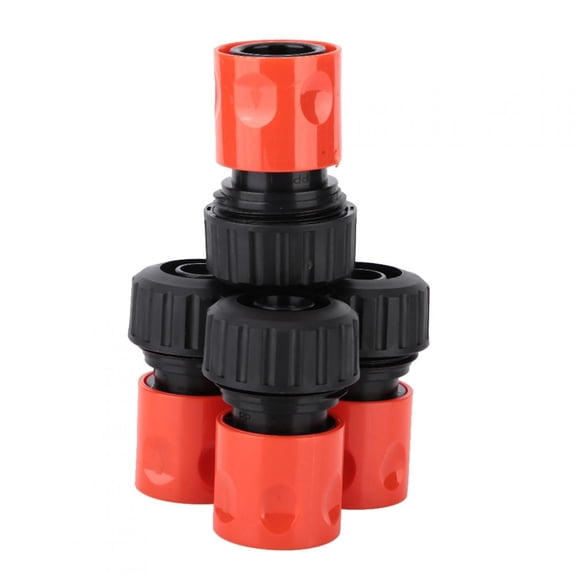 M Buder 5Pcs 3/4" Quick Connection Hose Connector Durable ABS Plastic Water Pipe Adapter for Home Garden Irrigation and Agricultural Use (2.4 x 1.6 x 1.6 in / 6.2 x 4 x 4 cm)