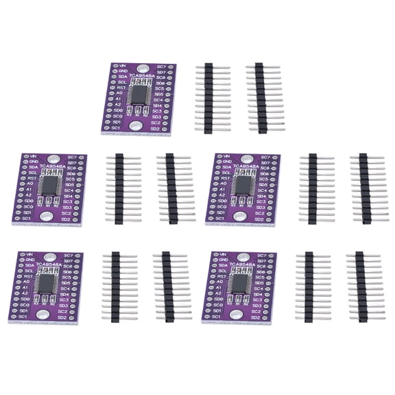 M Buder 5Pcs Development Board 1 to 8 Channel IIC Expansion Module TCA9548A Set Kit for DIY Electronic Projects I2C 0x70-0x77 Frequency 0 to 400kHz Power On Reset 3.94 inches / 10 cm[cite: 1]