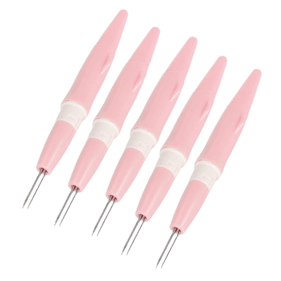 M Buder 5Pcs Embroidery Felting Needle 3 Pins 6 inches / 15.2 cm Long Steel Plastic Detachable Needle Felting Tool for Craft Blanket Clothes DIY Sewing