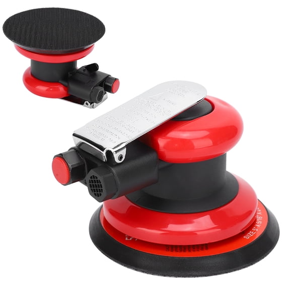 M Buder 5in Polisher Pneumatic Polishing Machine Sander Air Angle Orbital Industrial Control Components with 10000 RPM 90Psi Working Pressure 1/4in Air Inlet for Metal and Woodworking[cite: 1]