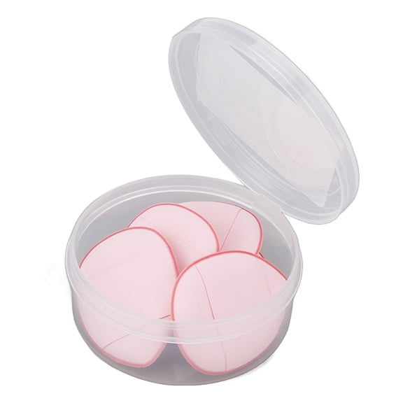 M Buder 5pcs Finger Puff Soft Skin Friendly Mini Makeup Powder Puff for Concealer BB Cream Eye Shadow Pink - 1.18 inches / 3 cm