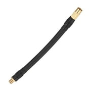 M Buder 6.3 inches / 16 cm Tire Inflator Extension Hose Air Pump Tube Replacement Accessory Fit for Xiaomi Electric Inflator Bicycle Motorcycle Automobile Portable and Durable Black