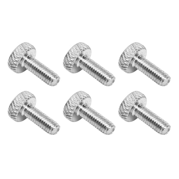 M Buder 6 Pcs Metal Electric Guitar Tremolo Bridge String Locking Fine Tuning Clamp Screws, 4mm Thread, Silver (1.97 inches / 5.0 cm)