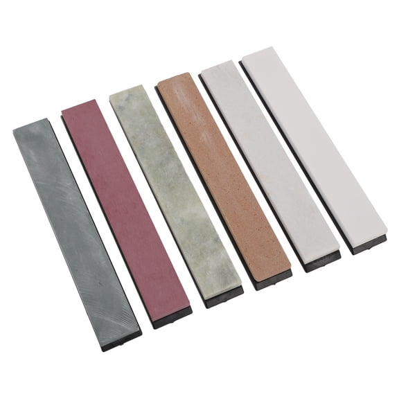 M Buder 6Piece DoubleSided Jade Knife Sharpening Stone Set 100010000 Grits Portable, Durable, Versatile Whetstone for Kitchen, Hunting & Fishing Knives