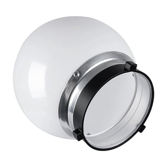 M Buder 6 inches / 15.2 cm Translucent Soft Light Ball Camera Flash Diffuser Dome with Bowens Mount for Professional Studio Flash Strobe, Portrait, and Advertising Photography Accessories