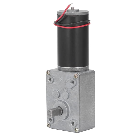 M Buder 634JSX-31ZY 12V DC Gear Motor, High Torque Self Locking Worm Reduction Motor, 250RPM Single Shaft Electric Motor
