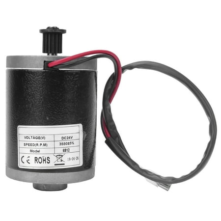 M Buder 6812 Quality 24V 100W Direct Current Synchronizing Wheel Electric Motor for Electric Bike Scooter. Premium Aluminum Alloy Brush Motor, High Speed 3500 RPM, Replacement Parts (5.12 in / 13 cm)