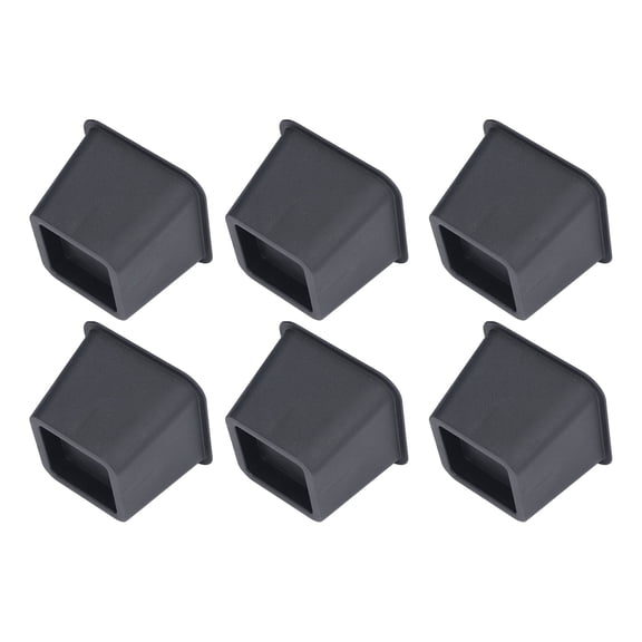 M Buder 6Pcs 3 Inch Trapezoid Furniture Risers Sofa Leg Pads for Bed Table Cabinet Sofa Feet, Heavy Duty Black Plastic Bed Risers Lift Height (13x9.5 cm / 5.1x3.7 inches)