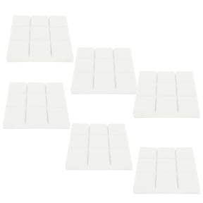 M Buder 6Pcs Acoustic Foam Panels Sound Absorption Dampers Soundproofing Sponge Wall Tiles, High Density Flame Retardant Polyurethane Material for Studio Recording, 11.8 inches / 30 cm, White