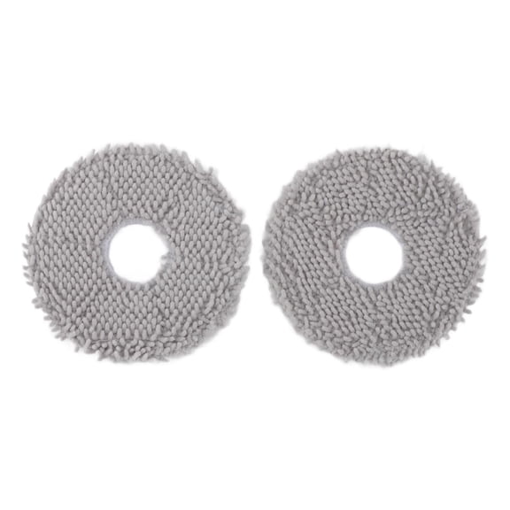 M Buder 6Pcs Robot Vacuum Cleaner Mop Pads Replacement Washable Mopping Cloths For Midea V10 V12 W11 Robot Sweeper Accessories Household Parts Grey