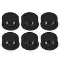 thumbnail image 1 of M Buder 6pcs Pocket Palm Combs Portable Lightweight Handheld Massager Hair Brush Comb Detangler for Men, Black (4.33 inches / 11 cm), 1 of 5