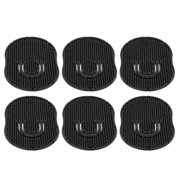 M Buder 6pcs Pocket Palm Combs Portable Lightweight Handheld Massager Hair Brush Comb Detangler for Men, Black (4.33 inches / 11 cm)