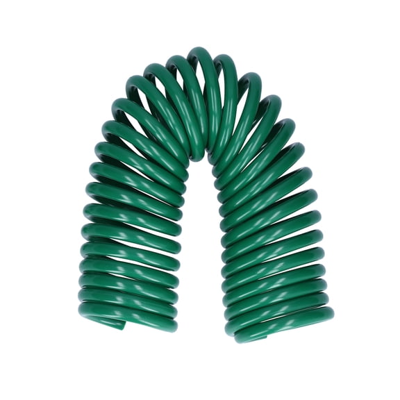 M Buder 7.5M Coiled Garden Water Hose High Pressure Retractable Water Pipe with Connector Fittings for Lawn Watering and Car Washing Green (24.6 ft / 7.5 m)
