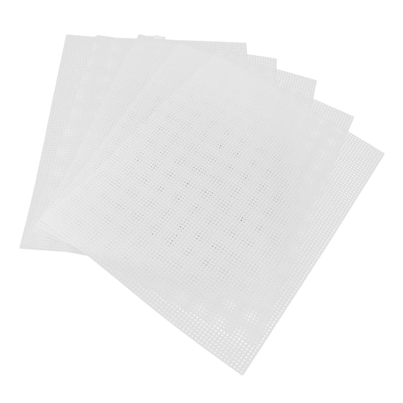 M Buder 7 Count Plastic Canvas Sheets, Cuttable Clear Premium Mesh Canvas Sheet Pack for Coasters, Tissue Boxes and Cross Stitch Sewing Projects, 10.5 x 13.5 inches / 26.5 x 34.5 cm