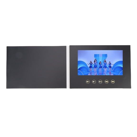 M Buder 7 Inch LCD Video Greeting Card Digital Brochure for Marketing Business Video Book Type C Rechargeable