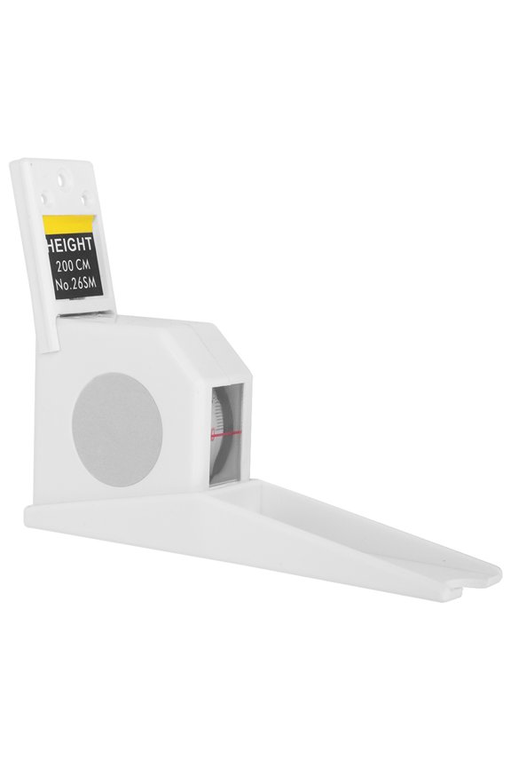 78.7 inches / 2 Meters Height Stature Meter Retractable Measuring Tape Ruler Metal Measuring Tool, White