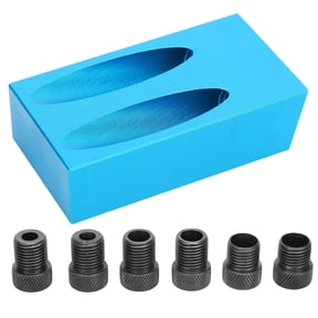 M Buder 7Pcs/Set Hole Screw Jig 15 Angle Drill Woodworking Guide Oblique Locator Tool