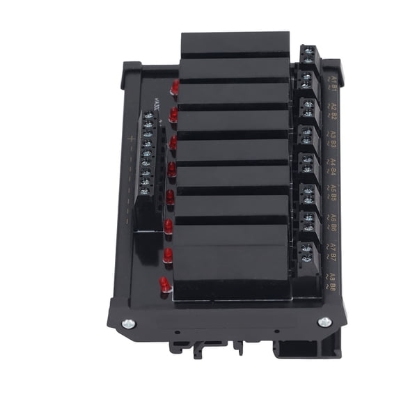 M Buder 8 Channel Solid State Relay Module Input 3-32VDC Load 24-480VAC 5-8A Rail Mounting BEM 8P GZ5DA Solid State Relay Board for Industrial Control (5.1 x 3.5 x 2.4 inches / 13.0 x 9.0 x 6.0 cm)