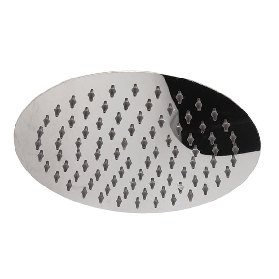 M Buder 8 Inch Round High Pressure Rainfall Shower Head, 201 Stainless Steel Rain Showerhead for Bathroom, Silver (8 inches / 20.3 cm)