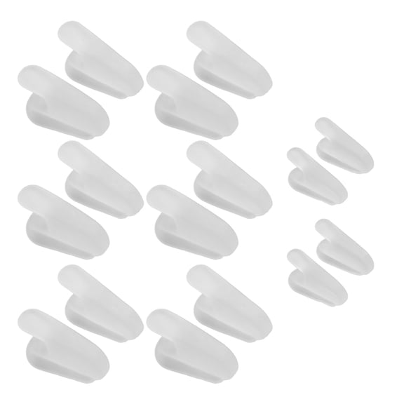 M Buder 8 Pairs Silicone Toe Separators and Straighteners Soft Elastic Toe Corrector Spacers for Overlapping Toes and Bunion Alignment Foot Care Pain Relief with Flexible Design for Daily Comfort
