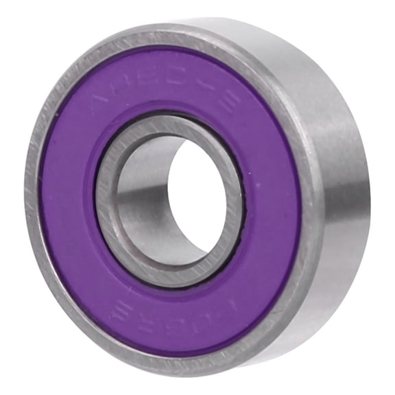 M Buder 8 Pcs Skateboard Scooter 608 Ball Bearing Miniature Skate Roller Kit Premium ABEC-9 Deep Groove Replacement Hardware for Inline Skates Longboards Purple