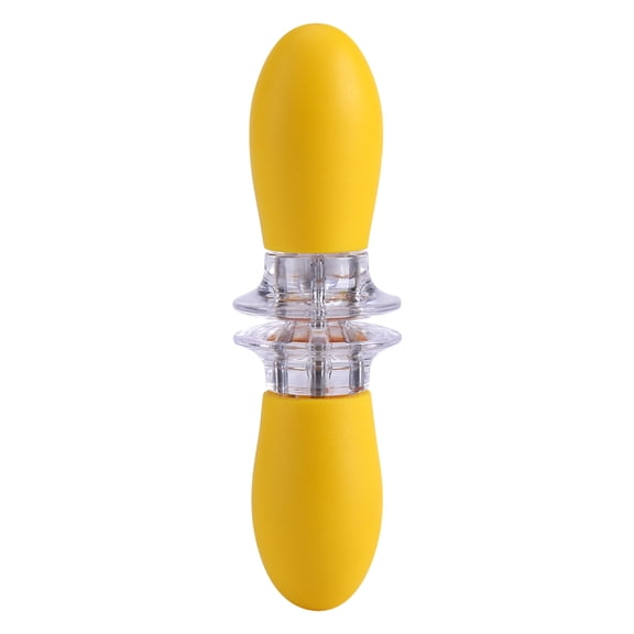 M Buder 8 Pcs Stainless Steel Corn On The Cob Skewers Holder Forks Interlocking Prongs For BBQ Kitchen Party, Yellow (3.94 inches / 10 cm)