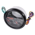 thumbnail image 1 of M Buder 85mm (3.375 inches) 3 in 1 Electrical Tachometer Oil Pressure Water Temp Gauge 6000 RPM 0-150 PSI for RV Yacht Truck with 7 Colors Backlight Black Dial Black Bezel, 1 of 9