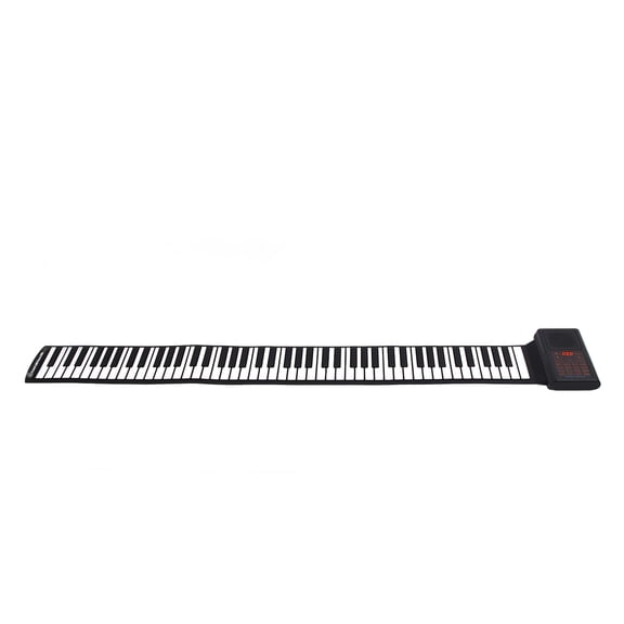 M Buder 88 Key Roll Up Piano Flexible Portable Electronic Keyboard Built-in Battery EU Plug