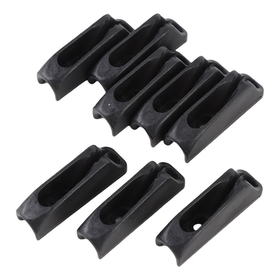 M Buder 8PCS Kayak Cleat Quick Grip Black High Strength Nylon Self Lock Rope Cleats for Canoe Inflatable Boat Dinghy Yacht Mooring Deck Marine Accessories (8 x 3 x 3 inches / 20.3 x 7.6 x 7.6 cm)