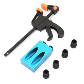 M Buder 8pcs 15 Degree Pocket Hole Drilling Kit Woodworkers Guide Angle Drill Bit Locator Oblique Hole Positioner, 8.27 inches / 21 cm