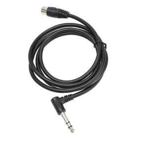 M Buder 90 Degree Right Angle 6.35mm Male to 5-Pin MIDI Din Male Pro Audio Cable, Premium Sound Connection Cord for Electronic Piano, Keyboard and Mixing Board, 4.9ft / 1.5 m Length