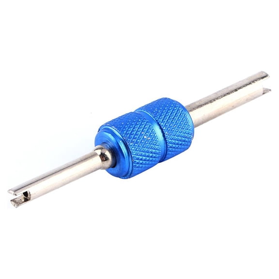 M Buder 9cm Dual End Valve Core Remover Car Air Conditioning Valve Stem Core Removal Repair Tool Kit, Aluminum, Blue