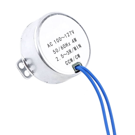 M Buder AC 100-127V 4W Synchronous Motor 50/60Hz CCW/CW Geared Motor, 2.5-3 RPM