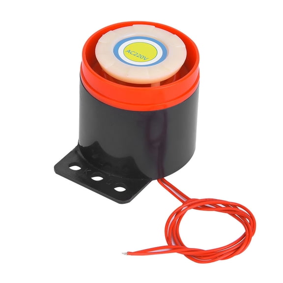 M Buder AC 220V 110dB High Decibel Active Buzzer Alarm Beeper Continuous Electronic Sounder Warning Indicator with 13 inches / 33 cm Dual Connection Wire Leads for DIY Industrial Security Projects