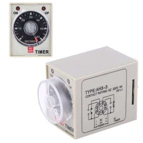 M Buder AH3-3 Time Relay Adjustable Delay Timer Switch AC 220V 60S for Automatic Control System, 3.15 inches / 80 mm[cite: 1]