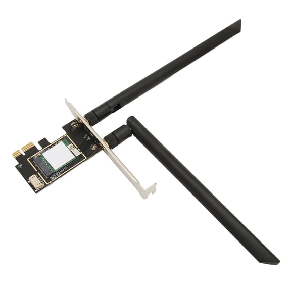 M Buder AX210 Tri-Band WiFi 6E Wireless Network Card Bluetooth 5.2 Adapter for Desktop PC Without Cover MU-MIMO NGFF M2 Interface, Length 7.87 inches / 20 cm