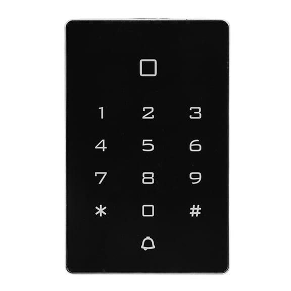 M Buder Access Control Keypad Waterproof Multiple Access Ways Maximum 2000 Users High Durability Entry Gate Keypad DC12-24V with IC Card and Password Unlock Ambidextrous