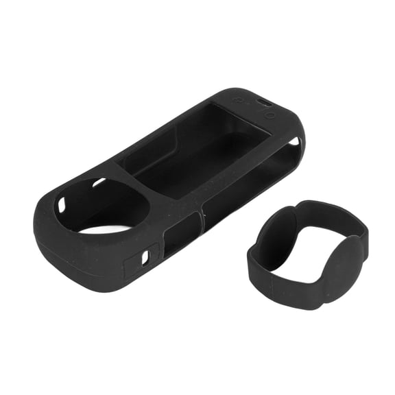 M Buder Action Camera Protective Case Silicone Shockproof Cover Panoramic Protector for Insta360 X4 Camera, Black (6.69 inches / 17 cm)