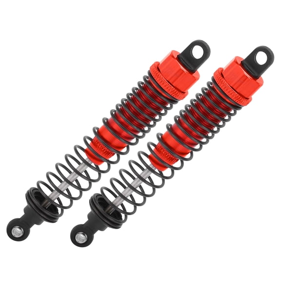 M Buder Adjustable 110mm / 4.33 inches RC Shock Absorber Full Metal Spring Damper Fit for Traxxas Slash 2WD Red