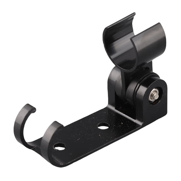 M Buder Adjustable Matte Black Space Aluminum Wall Mounted Bathroom Handheld Shower Head Holder Bracket Mount with Installation Hardware Included for Home Hotel, 9 x 4 x 4 Inches