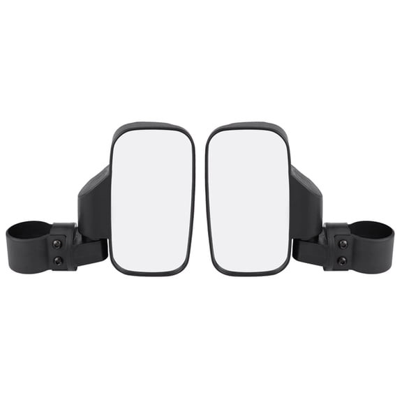 M Buder Adjustable Motorcycle Side Rear View Mirror Convex Design for UTV Polaris Ranger RZR Can Am, 1 Pair, High Impact PP Shell and Glass Lens, 7.3 inches / 18.5 cm